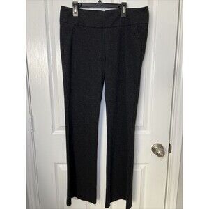 CAbi Rave Ponte Knit Dress Pants Size 8 Charcoal Gray Bootcut Stretch 542R